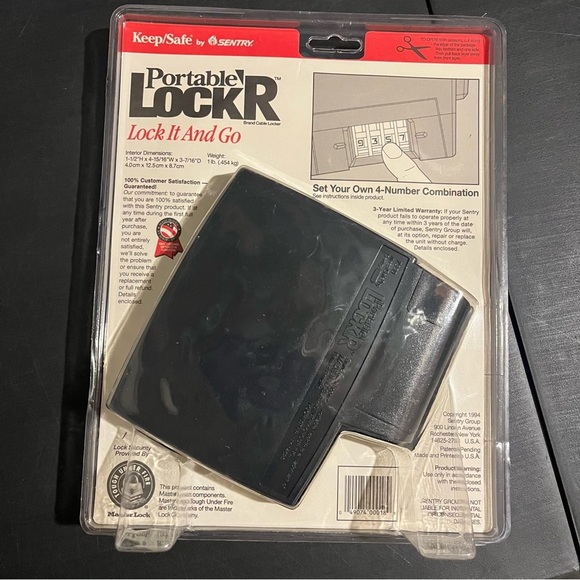 Portable Safe Lock Brand Cable Locker Keep/Safe By Sentry NEW Sealed - Picture 5 of 5